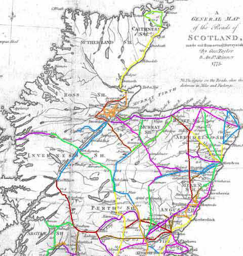 Map of North Scotland