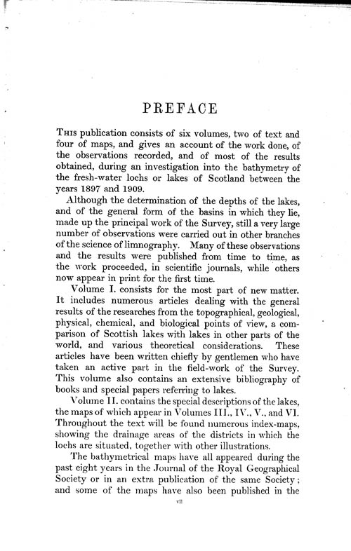 Page vii, Volume 1 - Preface