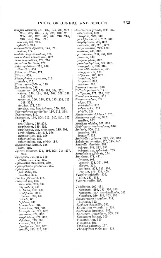 Page 763, Volume 1 - Index of Genera and Species