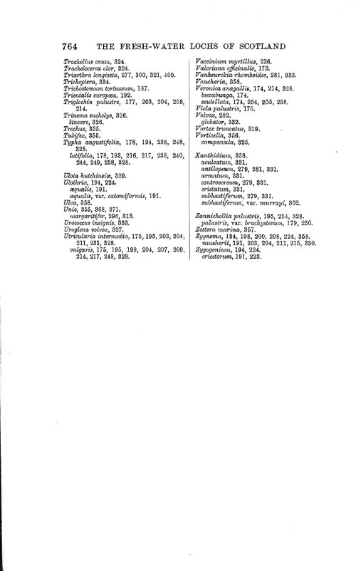 Page 764, Volume 1 - Index of Genera and Species