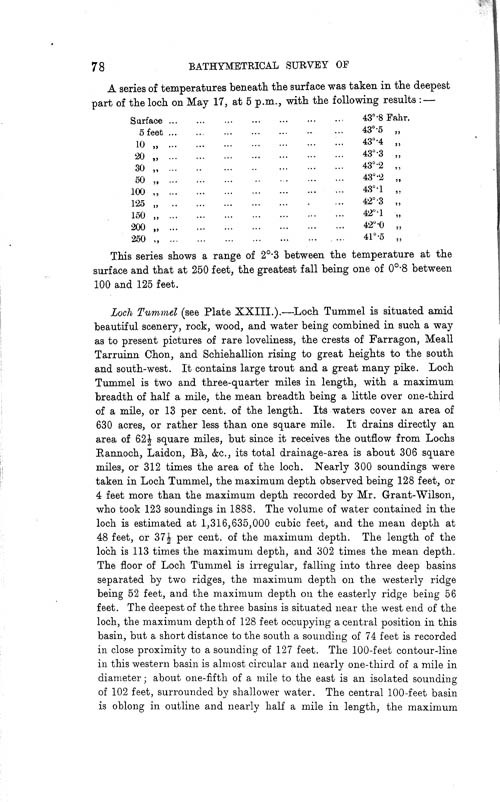 Page 78, Volume II, Part I - Lochs of the Tay Basin