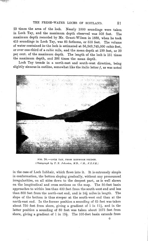Page 81, Volume II, Part I - Lochs of the Tay Basin