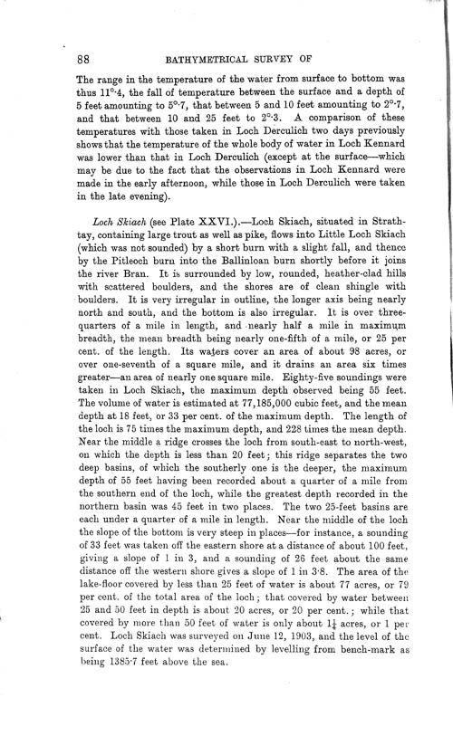 Page 88, Volume II, Part I - Lochs of the Tay Basin