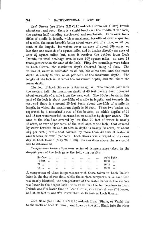 Page 95, Volume II, Part I - Lochs of the Tay Basin