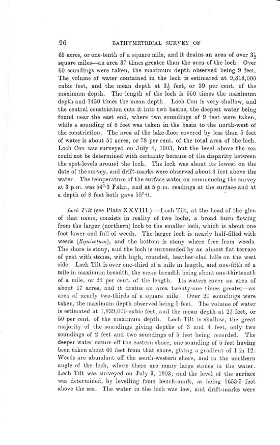 Page 96, Volume II, Part I - Lochs of the Tay Basin