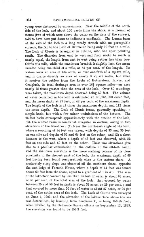 Page 104, Volume II, Part I - Lochs of the Tay Basin