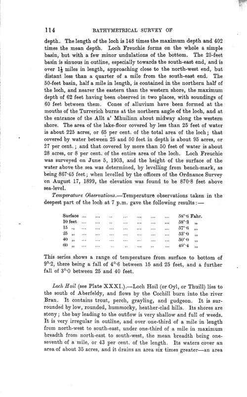 Page 114, Volume II, Part I - Lochs of the Tay Basin