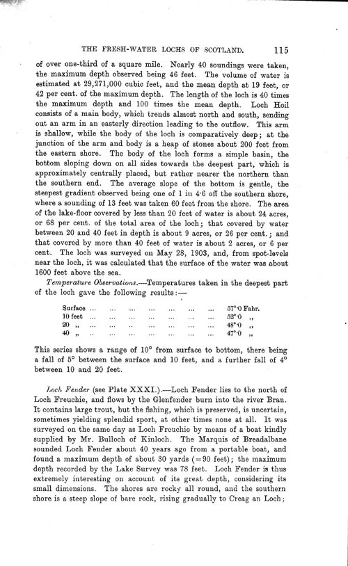 Page 115, Volume II, Part I - Lochs of the Tay Basin