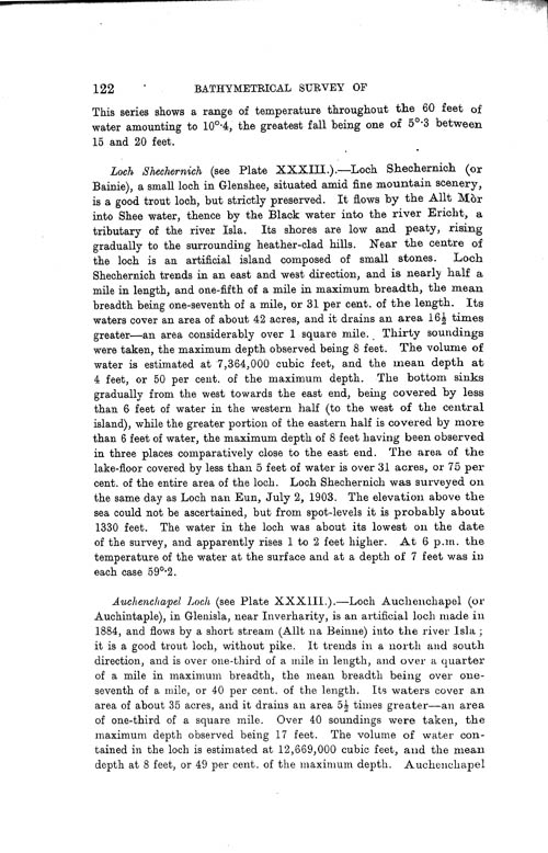 Page 122, Volume II, Part I - Lochs of the Tay Basin