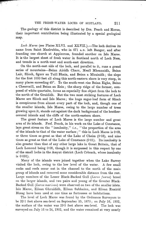 Page 211, Volume II, Part I - Lochs of the Ewe Basin