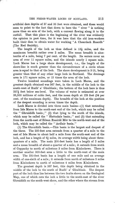 Page 213, Volume II, Part I - Lochs of the Ewe Basin