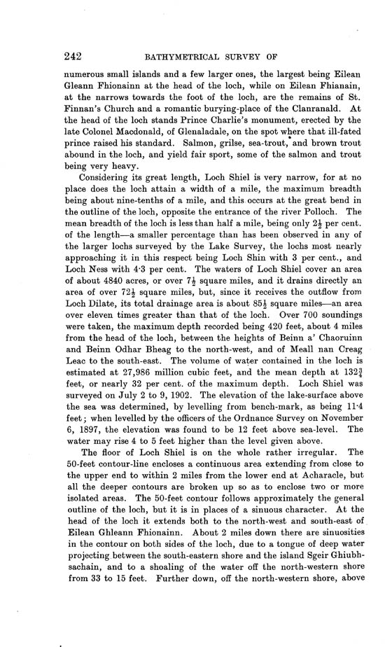Page 242, Volume II, Part I - Lochs of the Shiel Basin