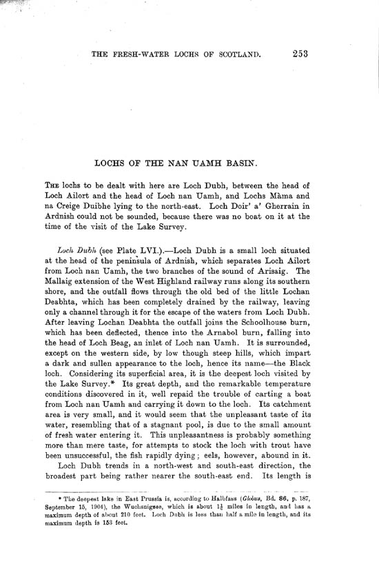Page 253, Volume II, Part I - Lochs of the nan Uamh Basin