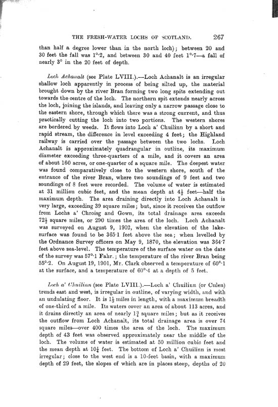 Page 267, Volume II, Part I - Lochs of the Conon Basin