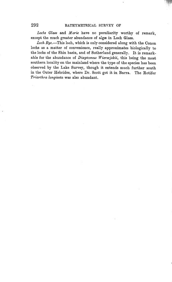 Page 292, Volume II, Part I - Lochs of the Conon Basin