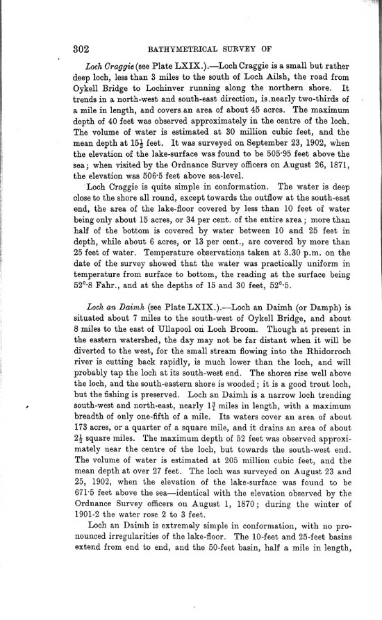 Page 302, Volume II, Part I - Lochs of the Naver Basin