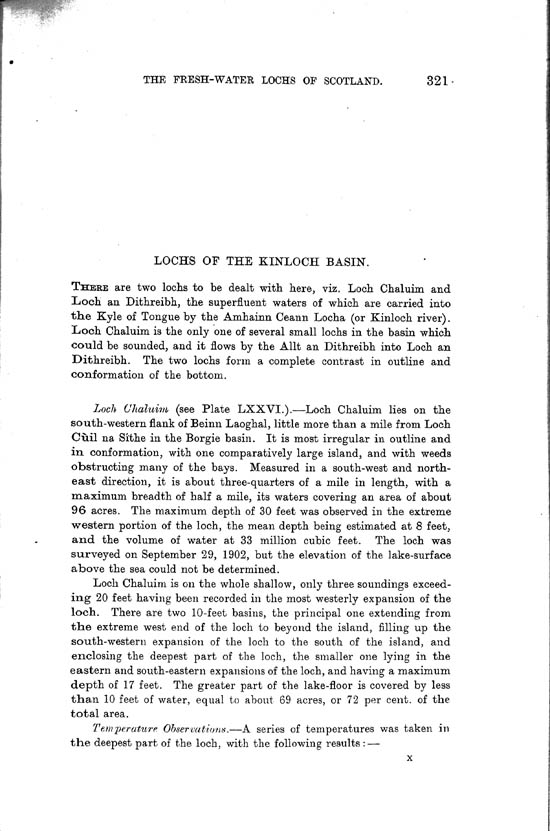 Page 321, Volume II, Part I - Lochs of the Kinloch Basin