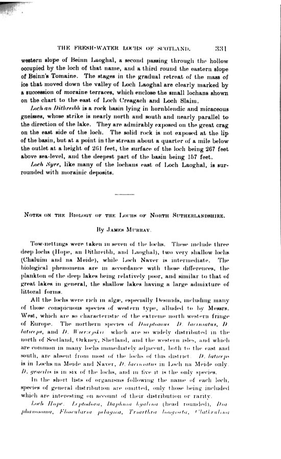 Page 331, Volume II, Part I - Lochs of the Hope Basin