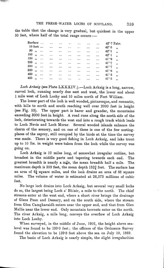 Page 359, Volume II, Part I - Lochs of the Lochy Basin