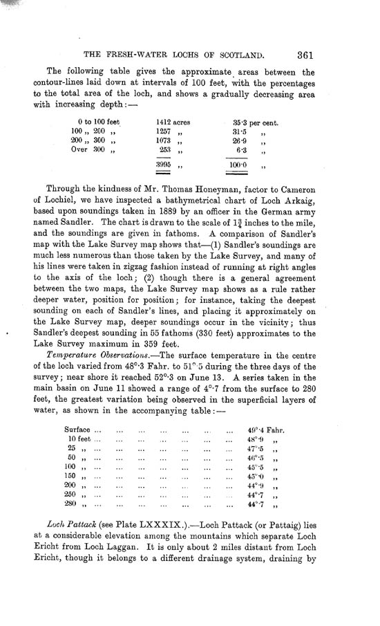 Page 361, Volume II, Part I - Lochs of the Lochy Basin