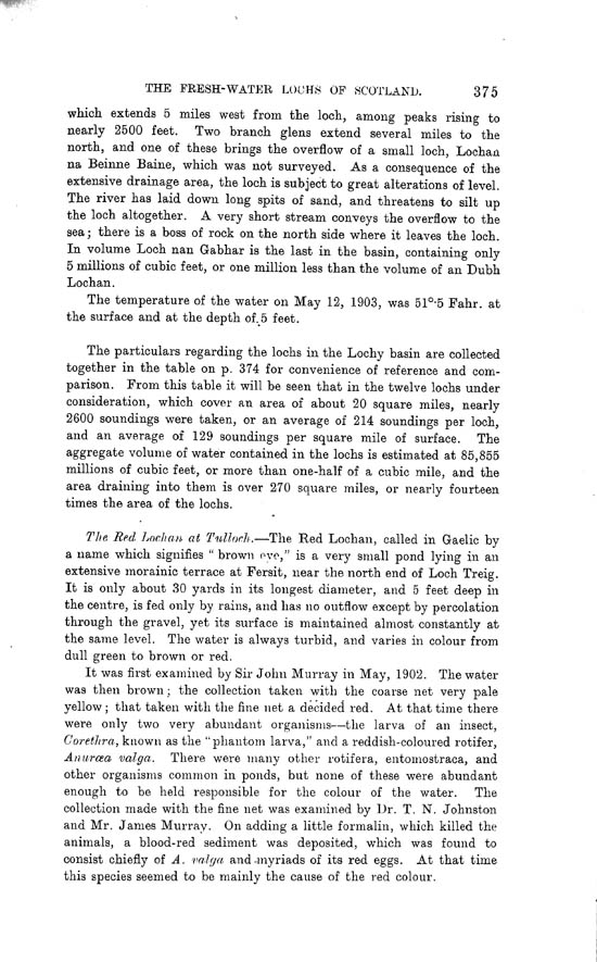 Page 375, Volume II, Part I - Lochs of the Lochy Basin