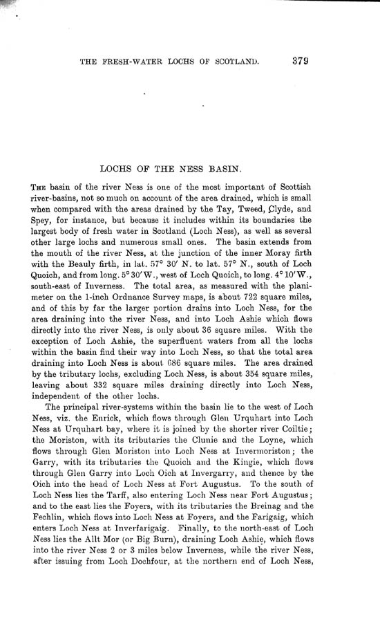 Page 379, Volume II, Part I - Lochs of the Ness Basin