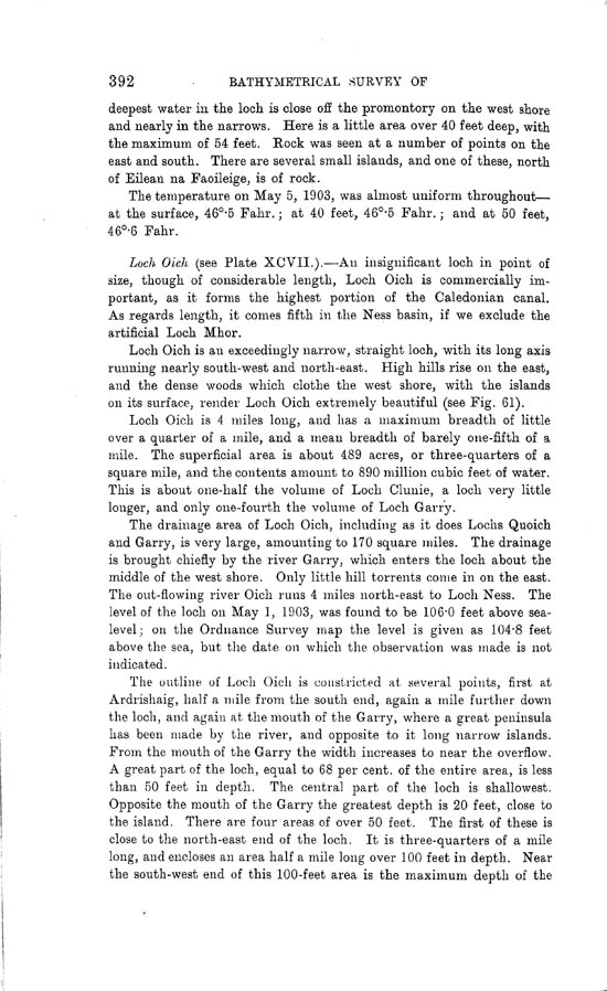 Page 392, Volume II, Part I - Lochs of the Ness Basin