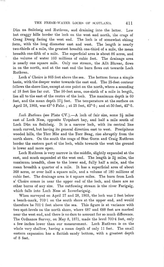 Page 411, Volume II, Part I - Lochs of the Ness Basin
