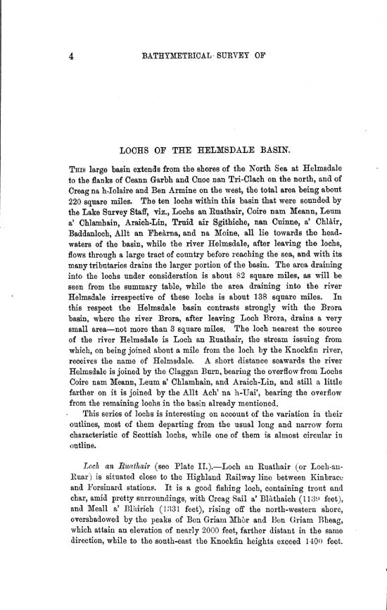 Page 4, Volume II, Part II - Lochs of the Helmsdale Basin