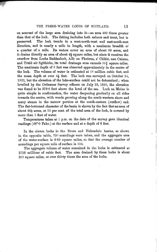 Page 13, Volume II, Part II - Lochs of the Helmsdale Basin