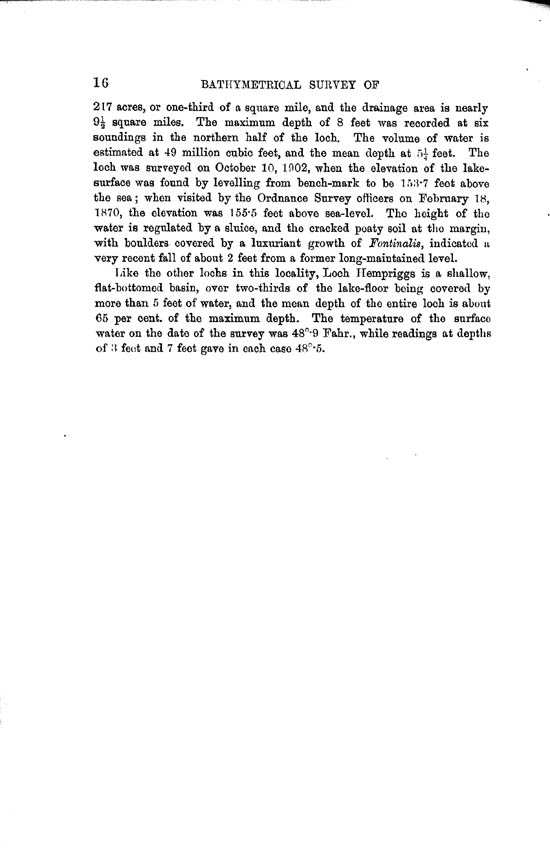 Page 16, Volume II, Part II - Lochs of the Wick Basin
