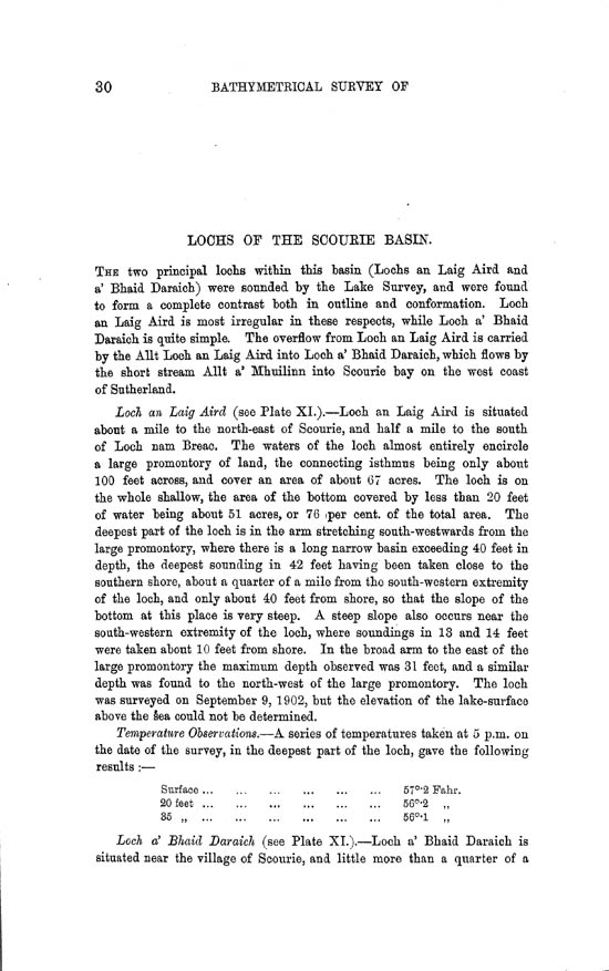 Page 30, Volume II, Part II - Lochs of the Scourie Basin