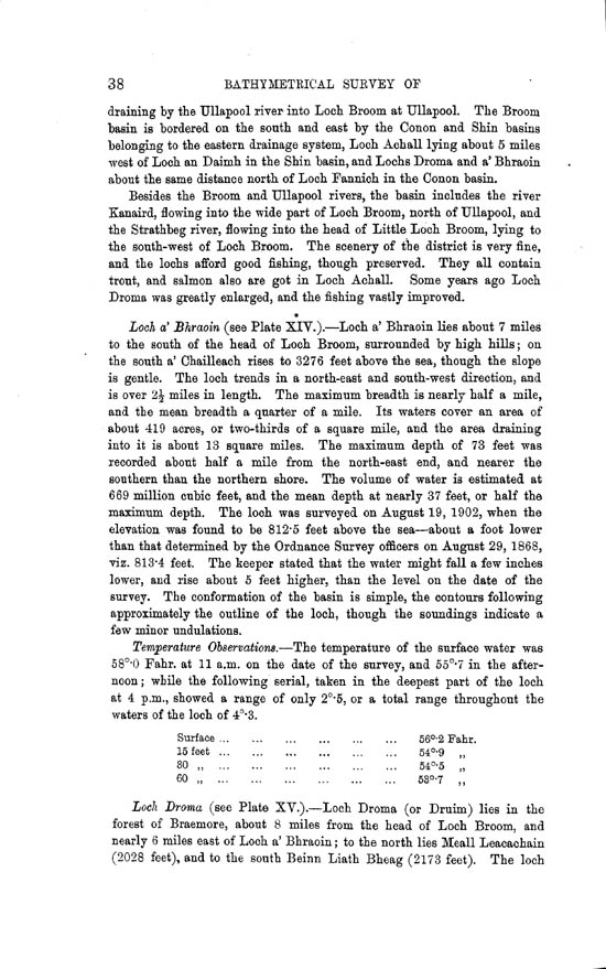 Page 38, Volume II, Part II - Lochs of the Broom Basin