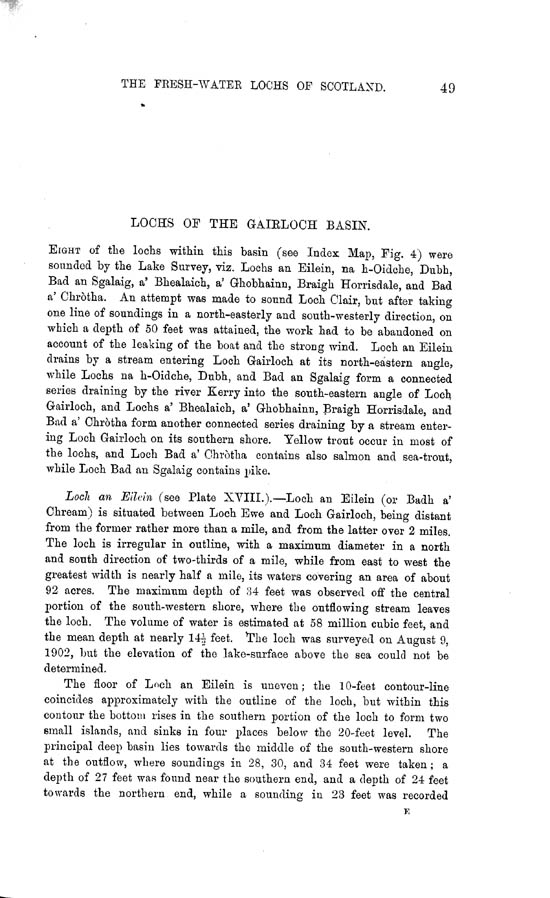 Page 49, Volume II, Part II - Lochs of the Gairloch Basin
