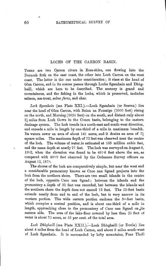 Page 60, Volume II, Part II - Lochs of the Carron Basin