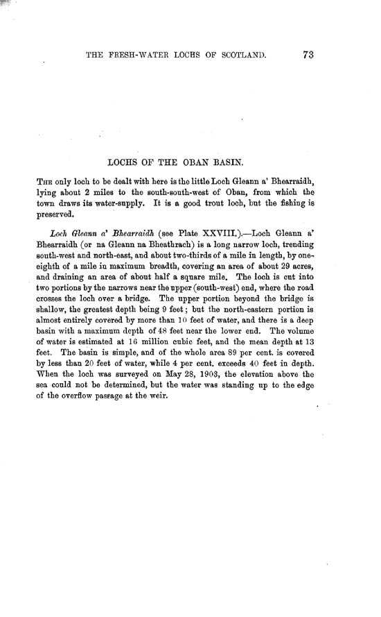 Page 73, Volume II, Part II - Lochs of the Oban Basin