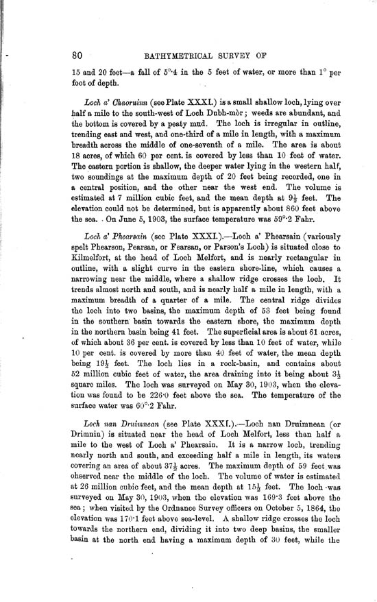 Page 80, Volume II, Part II - Lochs of the Melfort Basin