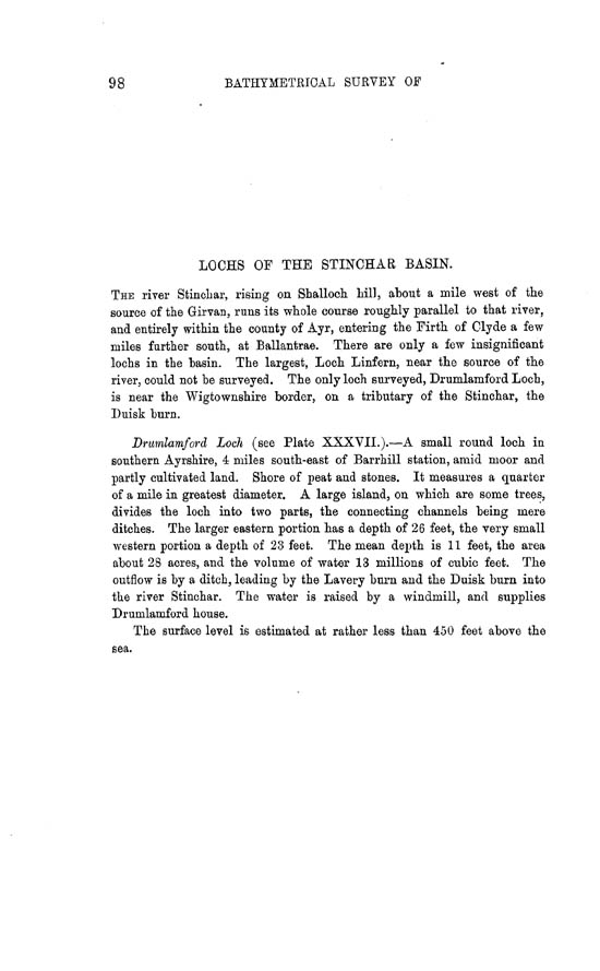 Page 98, Volume II, Part II - Lochs of the Stinchar Basin