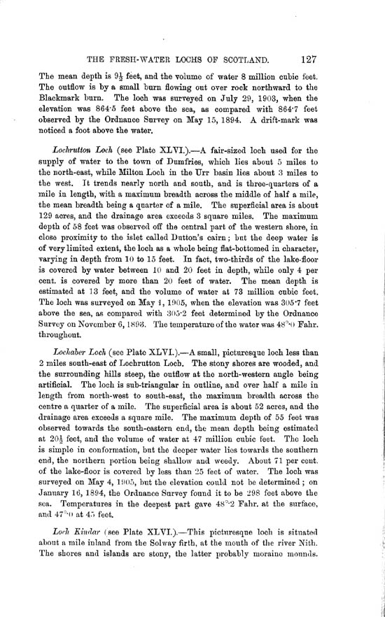 Page 127, Volume II, Part II - Lochs of the Nith Basin