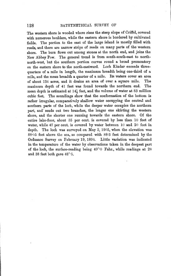 Page 128, Volume II, Part II - Lochs of the Nith Basin