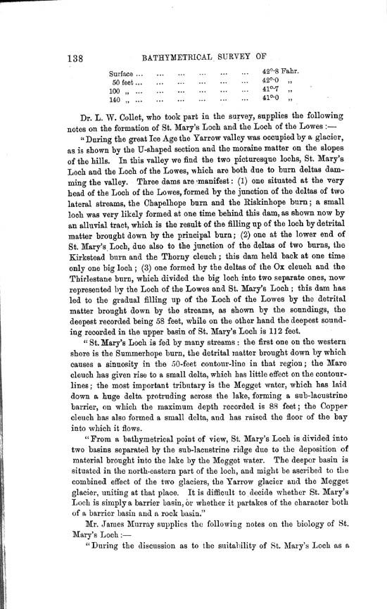 Page 138, Volume II, Part II - Lochs of the Tweed Basin