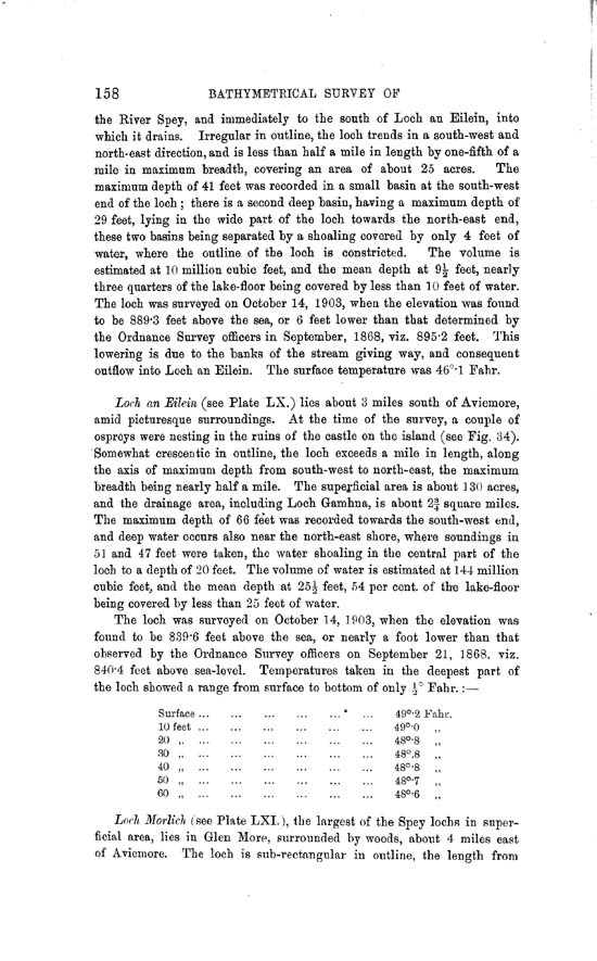 Page 158, Volume II, Part II - Lochs of the Spey Basin