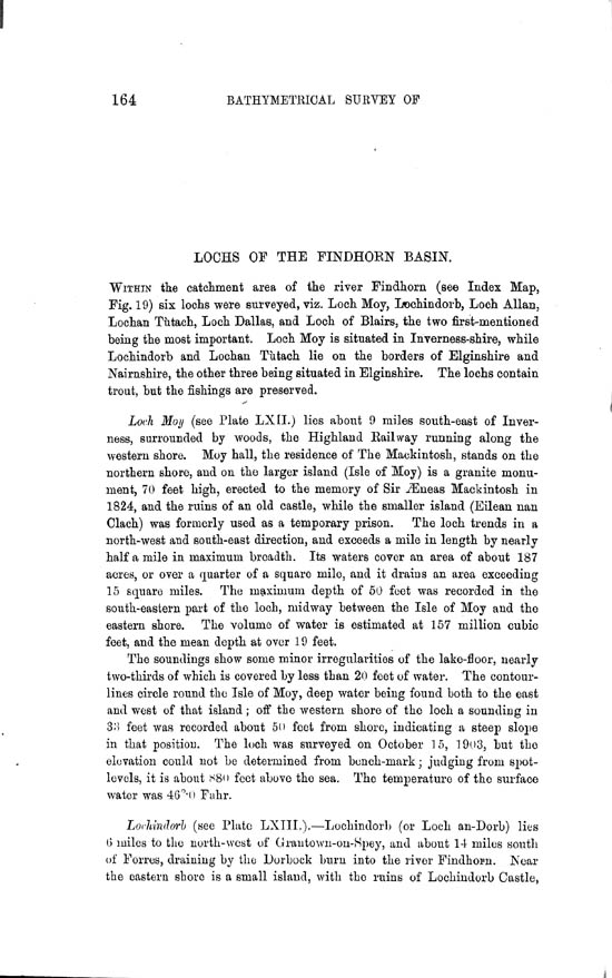 Page 164, Volume II, Part II - Lochs of the Findhorn Basin