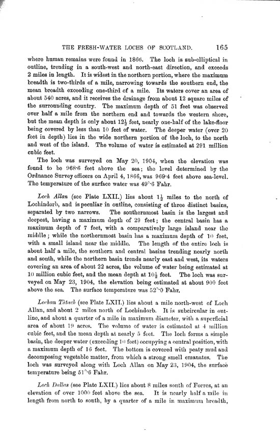 Page 165, Volume II, Part II - Lochs of the Findhorn Basin