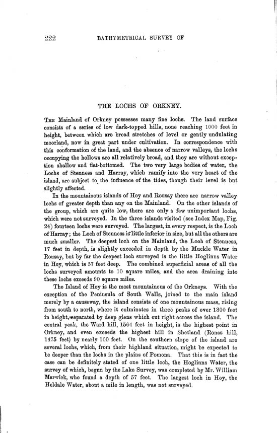 Page 222, Volume II, Part II - Lochs of Orkney