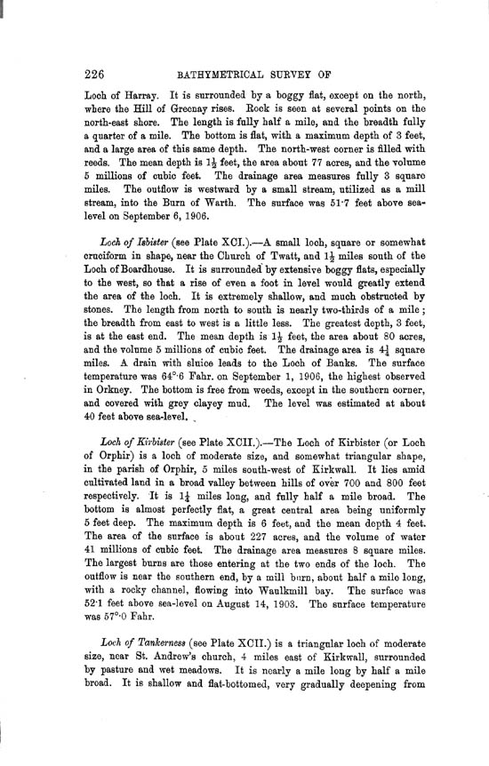 Page 226, Volume II, Part II - Lochs of Orkney