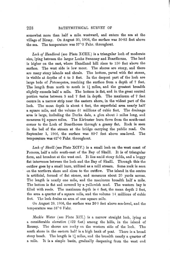 Page 228, Volume II, Part II - Lochs of Orkney