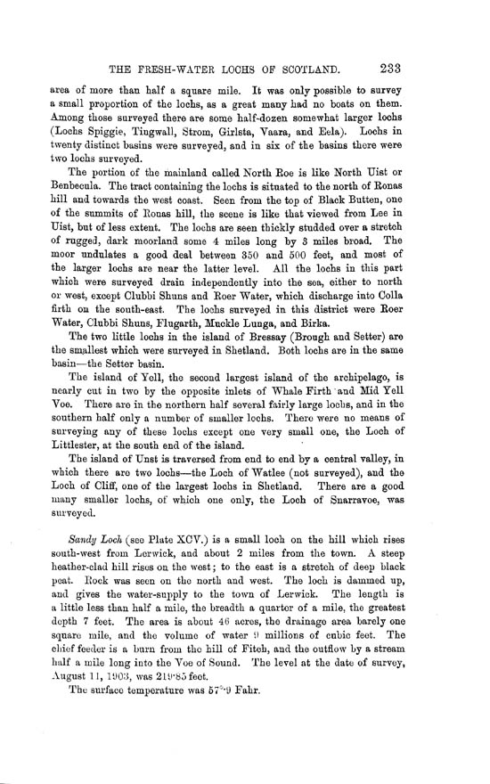 Page 233, Volume II, Part II - Lochs of Shetland