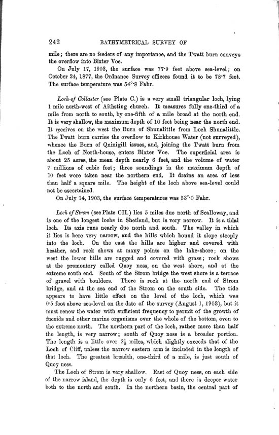 Page 242, Volume II, Part II - Lochs of Shetland