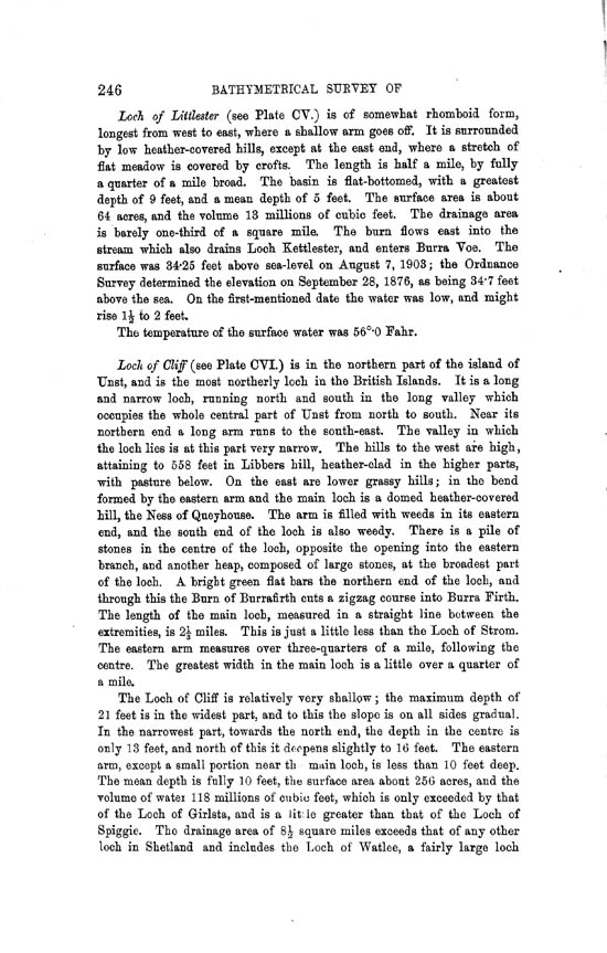 Page 246, Volume II, Part II - Lochs of Shetland